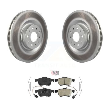 Front Coated Disc Brake Rotors And Ceramic Pads Kit For 2014-2020 Fiat 500L KGA-104615