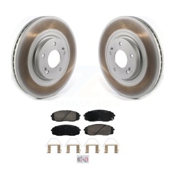 Front Coated Disc Brake Rotors And Ceramic Pads Kit For 2020-2021 Kia Sedona KGA-104623