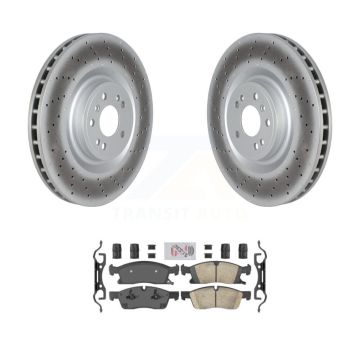 Front Coated Brake Rotor Ceramic Pad Kit For Mercedes-Benz ML350 GL350 GLS450 ML400 GL450 KGA-104629