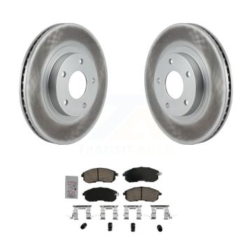 Front Coated Disc Brake Rotors And Ceramic Pads Kit For Nissan Altima INFINITI I35 KGA-104641