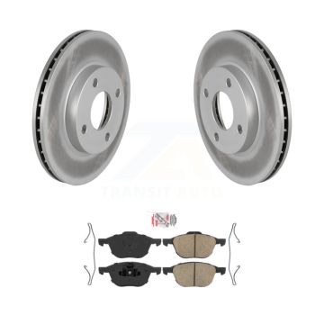 Front Coat Brake Rotor Ceramic Pad Kit For 2004 Ford Focus LX/Mid/High/SE/ZTS/ZTW/ZX3/ZX5 KGA-104649