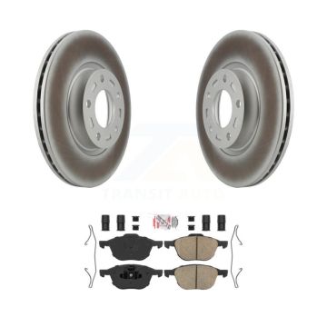 Front Coated Disc Brake Rotors And Ceramic Pads Kit For Mazda 3 5 Sport KGA-104662