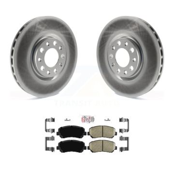 Front Coated Disc Brake Rotors And Ceramic Pads Kit For Chrysler 200 Dodge Dart KGA-104670