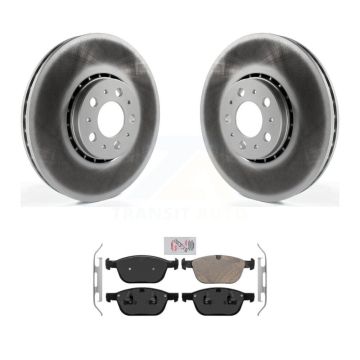 Front Coated Brake Rotor & Ceramic Pad Kit For Volvo XC90 With 328mm Diameter KGA-104684