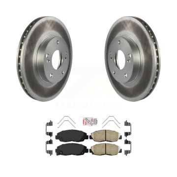 Front Coated Disc Brake Rotors And Ceramic Pads Kit For 2014-2015 Honda Civic Touring KGA-104699