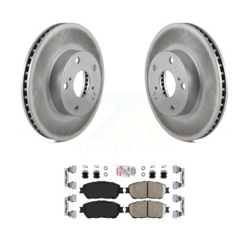Front Coat Disc Brake Rotor Ceramic Pad Kit For 2005-2015 Toyota Tacoma With 5 Lug Wheels KGA-104712