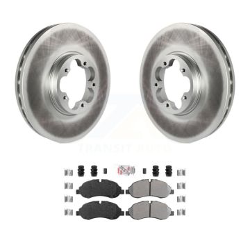 Front Coat Brake Rotor Semi-Metallic Pad Kit For Ford Transit-250 Transit-150 Transit-350 KGA-104716