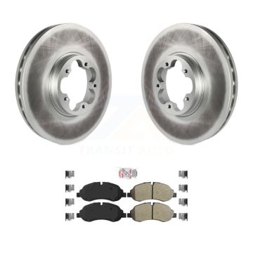 Front Coat Brake Rotor Semi-Metallic Pad Kit For Ford Transit-250 Transit-150 Transit-350 KGA-104717