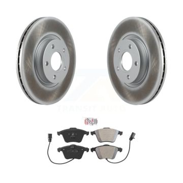 Front Coated Disc Brake Rotors And Semi-Metallic Pads Kit For Volvo S40 KGA-104724