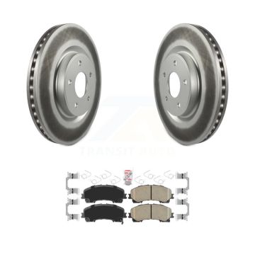 Front Coated Disc Brake Rotors And Ceramic Pads Kit For Nissan Rogue KGA-104726