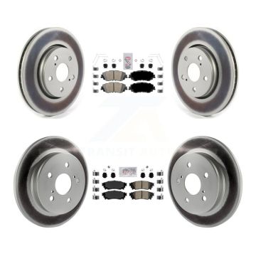 Front Rear Ceramic Pads And Coated Disc Brake Rotors Kit For Toyota C-HR KGA-104744
