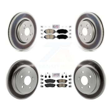 Front Rear Ceramic Pads And Coated Disc Brake Rotors Kit For Toyota C-HR KGA-104745