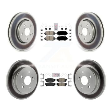 Front Rear Ceramic Pads And Coated Disc Brake Rotors Kit For Toyota C-HR KGA-104746