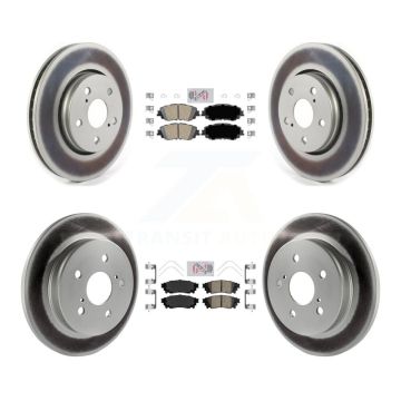 Front Rear Ceramic Pads And Coated Disc Brake Rotors Kit For Toyota C-HR KGA-104747