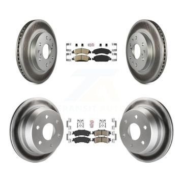 Front Rear Ceramic Pad Coat Disc Brake Rotors Kit For Chevrolet Silverado 1500 GMC Sierra KGA-104761