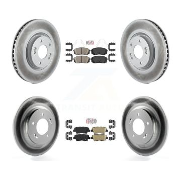Front Rear Ceramic Pad Coated Brake Rotors Kit For Kia Optima With Electric Parking KGA-104795