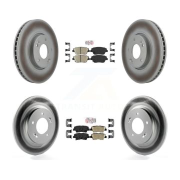 Front Rear Ceramic Pad Coated Brake Rotors Kit For Kia Optima With Electric Parking KGA-104801
