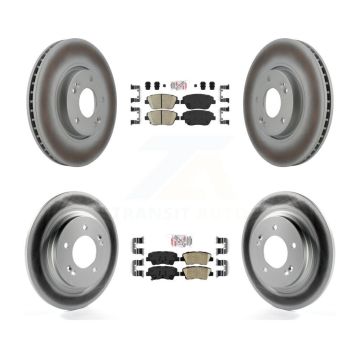 Front Rear Ceramic Pad Coated Brake Rotors Kit For Kia Optima With Electric Parking KGA-104802