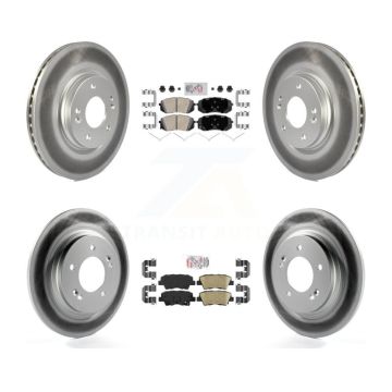 Front Rear Ceramic Pad Coated Brake Rotors Kit For Kia Optima With Electric Parking KGA-104810