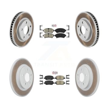 Front Rear Ceramic Pad Coated Disc Brake Rotors Kit For 2005 Pontiac Montana SV6 with FWD KGA-104821