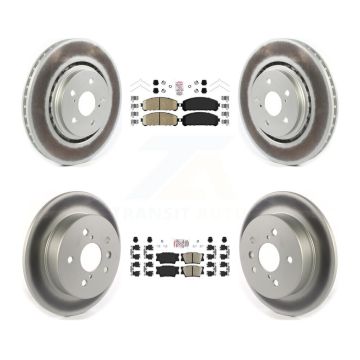 Front Rear Ceramic Pad Coat Brake Rotor Kit For 22 Toyota Camry With Manual Parking KGA-104823