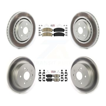 Front Rear Ceramic Pad Coat Brake Rotor Kit For 22 Toyota Camry With Manual Parking KGA-104824