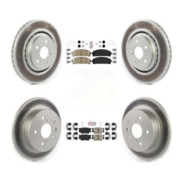 Front Rear Ceramic Pad Coat Brake Rotor Kit For 22 Toyota Camry With Manual Parking KGA-104825