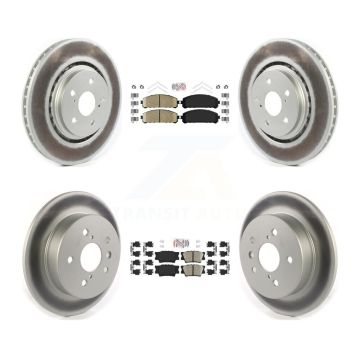 Front Rear Ceramic Pad Coat Brake Rotor Kit For 22 Toyota Camry With Manual Parking KGA-104826