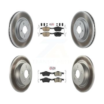 Front Rear Ceramic Pads And Coated Disc Brake Rotors Kit For Volvo S40 C30 V50 C70 KGA-104841