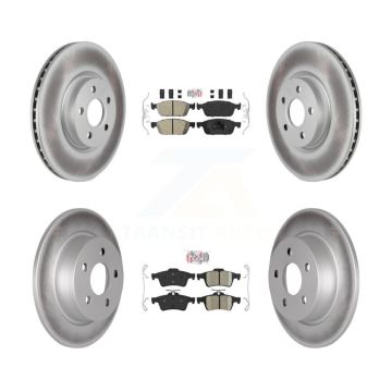 Front Rear Ceramic Pads And Coated Disc Brake Rotors Kit For Ford Transit Connect KGA-104869