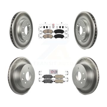 Front Rear Ceramic Pads And Coated Disc Brake Rotors Kit For Nissan Rogue Sport Qashqai KGA-104923