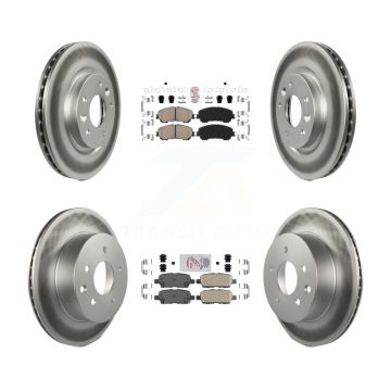 Front Rear Ceramic Pads And Coated Disc Brake Rotors Kit For Nissan Rogue Sport Qashqai KGA-104925