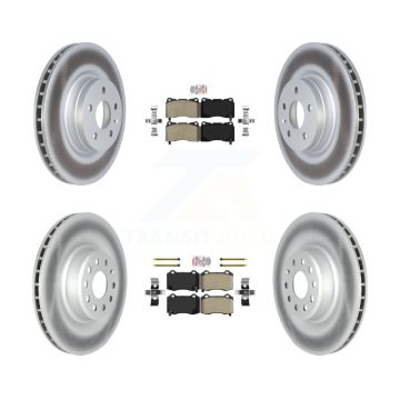 Front Rear Semi-Metallic Pad Coat Disc Brake Rotor Kit For Tesla X S With Brembo Calipers KGA-104988