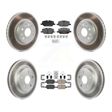 Front Rear Ceramic Pads And Coated Disc Brake Rotors Kit For Chevrolet Camaro KGA-104995