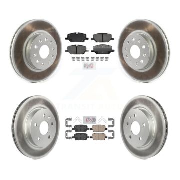 Front Rear Ceramic Pads And Coated Disc Brake Rotors Kit For Chevrolet Camaro KGA-104997