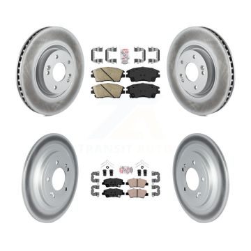 Front Rear Ceramic Pad Coat Brake Rotors Kit For Kia Sportage With Electric Parking KGA-105027
