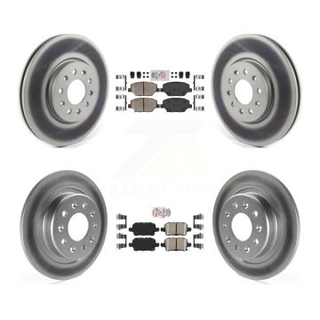 Front Rear Ceramic Pad Coat Brake Rotor Kit For Chevrolet Equinox GMC Terrain Buick Regal KGA-105050