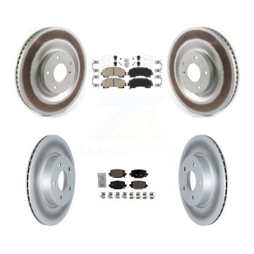 Front Rear Ceramic Pads And Coated Disc Brake Rotors Kit For INFINITI QX50 QX55 KGA-105094