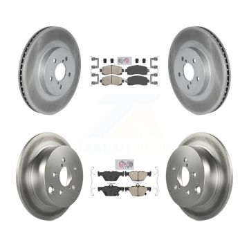 Front Rear Ceramic Pads And Coated Disc Brake Rotors Kit For Subaru Crosstrek KGA-105131