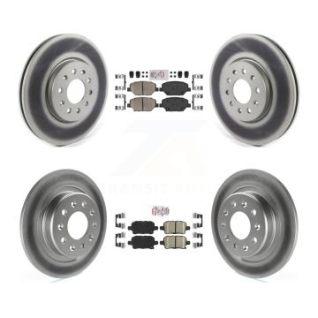 Front Rear Ceramic Pad Coat Disc Brake Rotors Kit For Chevrolet Equinox GMC Terrain Buick KGA-105150