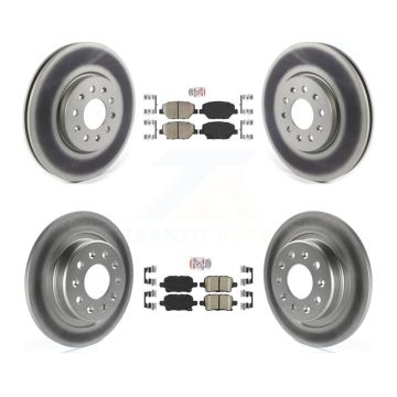 Front Rear Ceramic Pad Coat Disc Brake Rotors Kit For Chevrolet Equinox GMC Terrain Buick KGA-105151