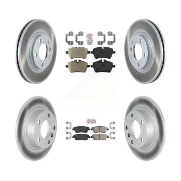 Front Semi-Metallic Rear Ceramic Pad Coat Disc Brake Rotor Kit For Mini Cooper Countryman KGA-105210