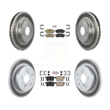 Front Rear Ceramic Pads And Coated Disc Brake Rotors Kit For Suzuki SX4 Crossover KGA-105239