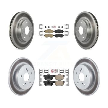 Front Rear Ceramic Pads And Coated Disc Brake Rotors Kit For Suzuki SX4 Crossover KGA-105241