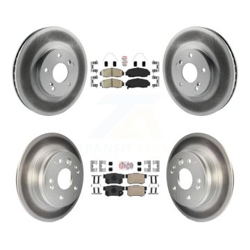 Front Rear Ceramic Pads And Coated Disc Brake Rotors Kit For Acura TL KGA-105276