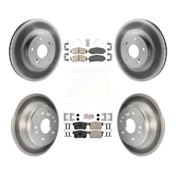 Front Rear Ceramic Pads And Coated Disc Brake Rotors Kit For Acura TL KGA-105277