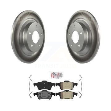 Rear Coated Disc Brake Rotors And Semi-Metallic Pads Kit For 2006 Mazda 5 To 02 06 KGA-105369