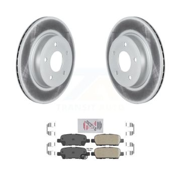 Rear Coated Disc Brake Rotors And Ceramic Pads Kit For Nissan Qashqai Rogue Sport LEAF KGA-105373