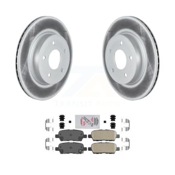 Rear Coated Disc Brake Rotors And Ceramic Pads Kit For Nissan Qashqai Rogue Sport LEAF KGA-105374