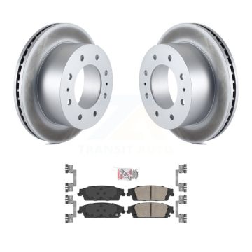 Rear Coated Disc Brake Rotors And Ceramic Pads Kit For Chevrolet Suburban KGA-105382